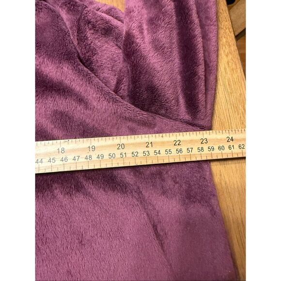 32 Degrees Heat Women's Cozy Plush Hooded Sleep Lounger Purple Hood Pockets S/M - Picture 8 of 8